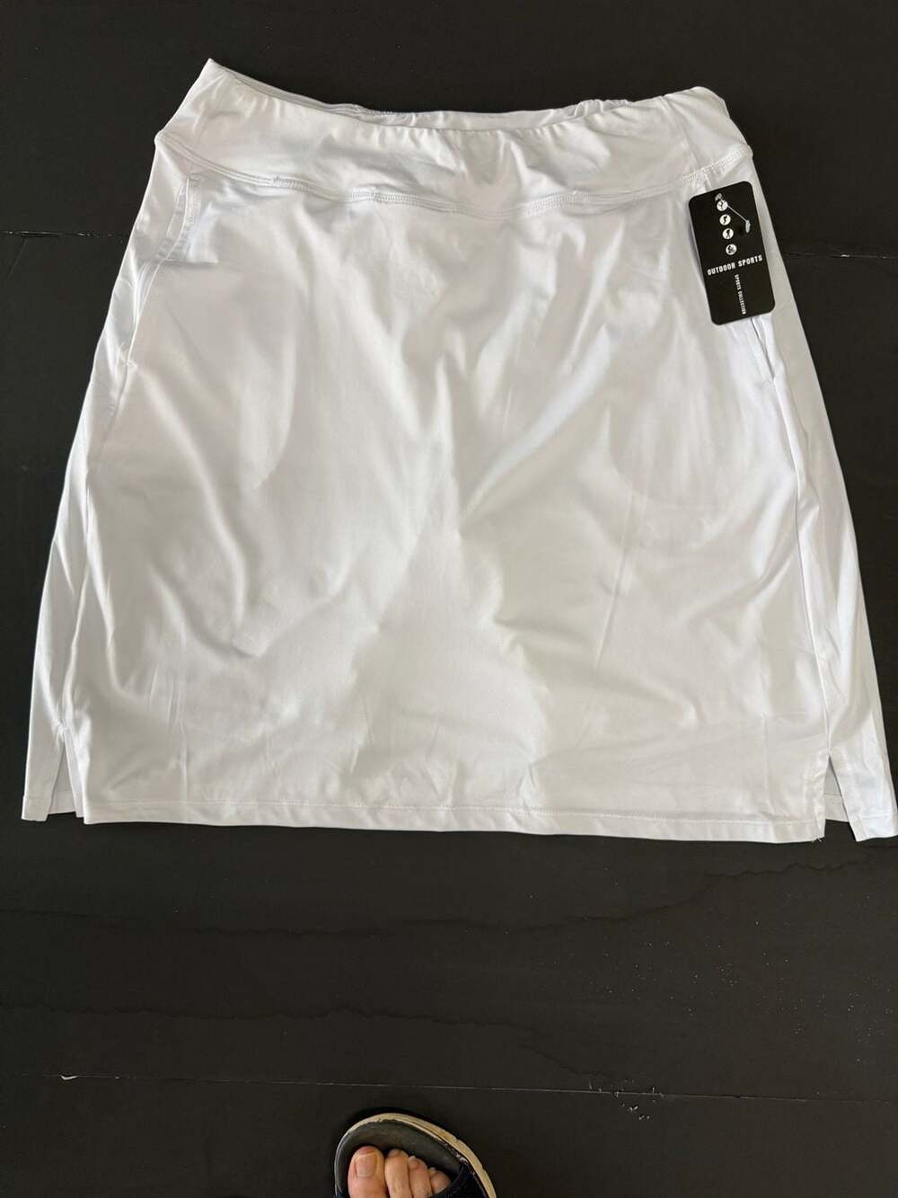 Outdoor Sports Sports Collection White Athletic Skort with Inner Shorts Xl